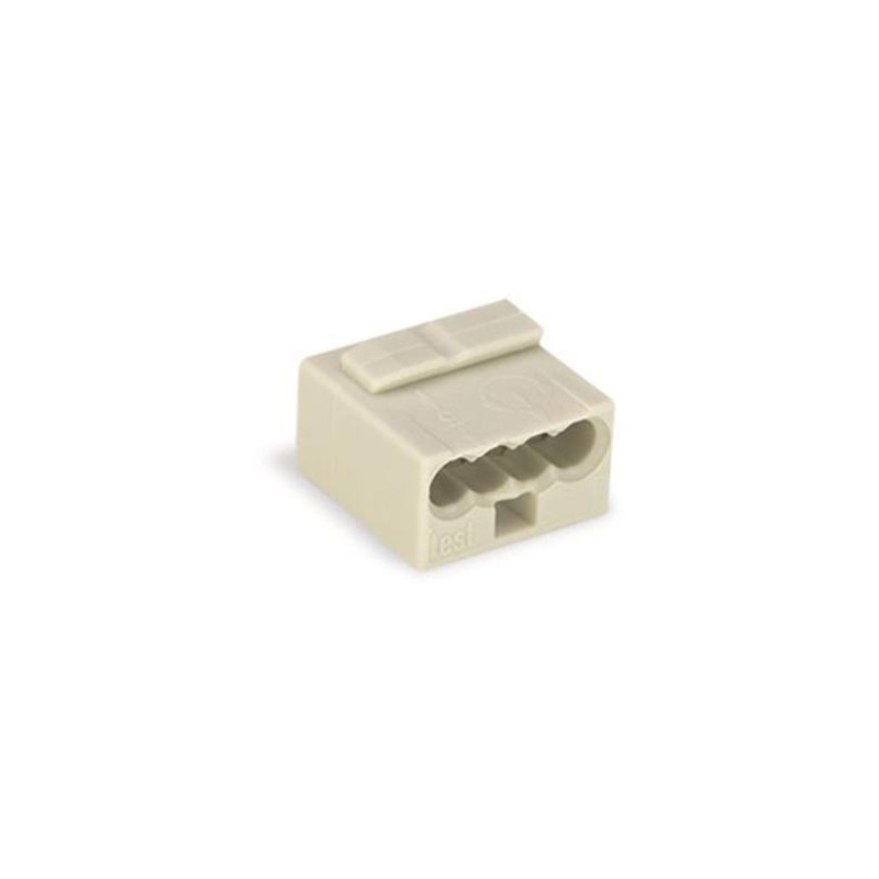 MICRO JUNCTION AND DISTRIBUTION CONNECTORS 4-CONDUCTOR TERMINAL BLOCK, LIGHT GREY