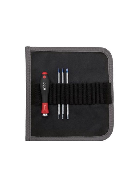 Wiha Screwdriver with interchangeable blade set SYSTEM 4 slotted, Phillips, hexagon head, 4-pcs. (00613)