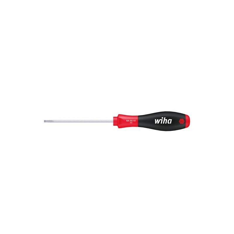 Wiha Screwdriver SoftFinish® Slotted with round blade for low-lying screws (00684) 2,0 mm x 65 mm