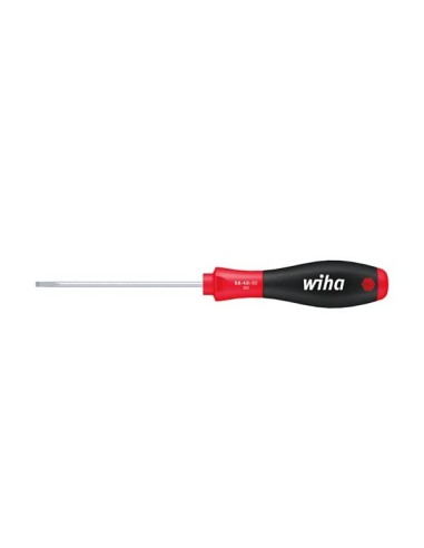 Wiha Screwdriver SoftFinish® Slotted with round blade for low-lying screws (00685) 2,5 mm x 75 mm