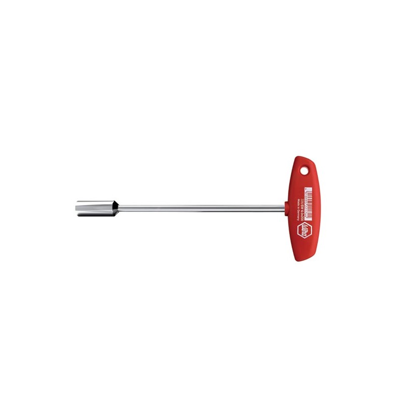 Wiha Nut driver with T-handle Hexagon brilliant nickel-plated (00966) 6 x 125 mm