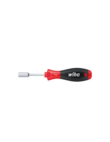 Wiha Tournevis SoftFinish® Tournevis à douille six pans avec lame ronde courte (01079) 8 mm x 65 mm