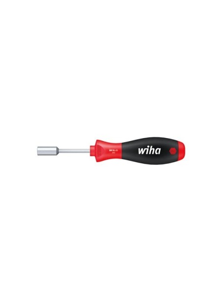 Wiha Screwdriver SoftFinish® Hexagon nut driver with short round blade (01081) 10 mm x 65 mm