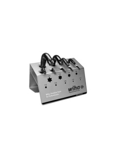Wiha Stiftsleutelset TORX® 9-delig kort, chemisch gezwart...