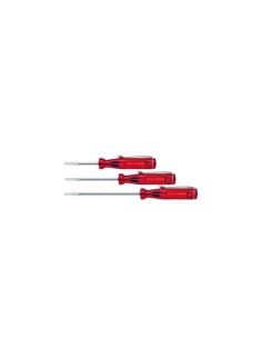 Wiha Petit tournevis Fente transparent-rouge, avec agrafe...
