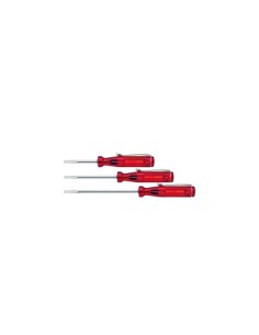 Wiha Small screwdriver Slotted transparent-red, with...