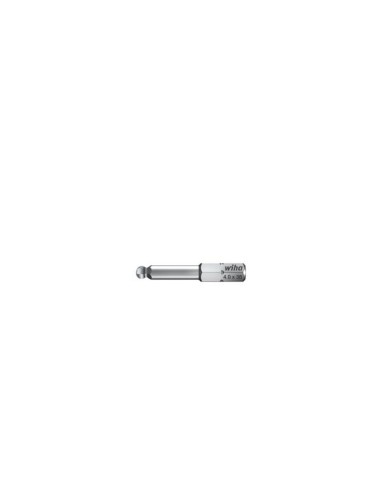 Wiha Bit Standard con cabeza esférica hexagonal de 1/4" (01736) 2,5 x 38 mm