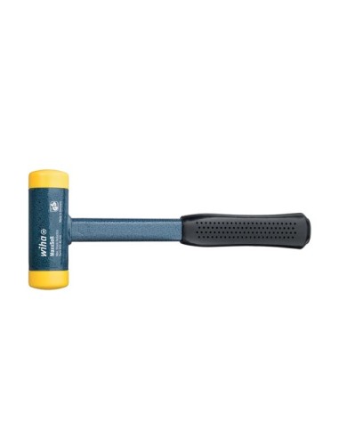 Wiha Soft-faced hammer dead-blow, medium hard With steel tube handle, round hammer face (02122) 25 mm