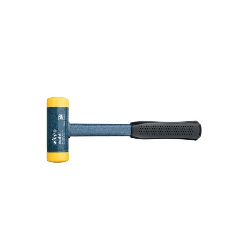 Wiha Soft-faced hammer dead-blow, medium hard With steel tube handle, round hammer face (02123) 30 mm