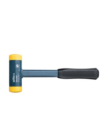 Wiha Soft-faced hammer dead-blow, medium hard With steel tube handle, round hammer face (02125) 40 mm