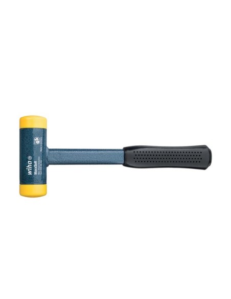 Wiha Soft-faced hammer dead-blow, medium hard With steel tube handle, round hammer face (02125) 40 mm