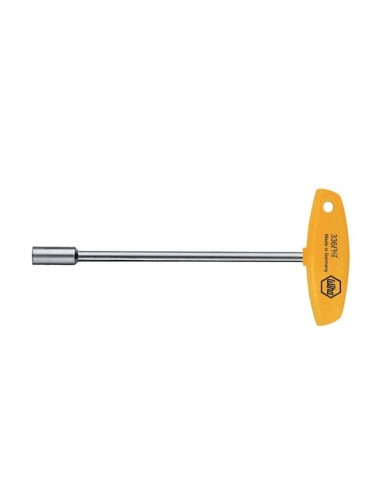 Wiha Nut driver with T-handle Hex, inch design brilliant nickel-plated (02819) 3/16 x 150 mm