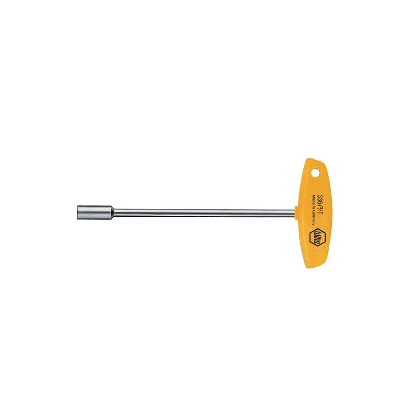 Wiha Nut driver with T-handle Hex, inch design brilliant nickel-plated (02821) 5/16 x 150 mm