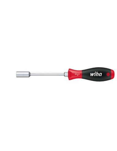 Wiha Schraubendreher SoftFinish® Sechskant-Steckschlüssel, Zoll-Ausführung mit Rundklinge und Sechskantansatz (02837) 1/4 mm x 1