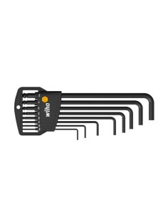 Wiha L-key set in Classic holder Hexagonal ball end,...