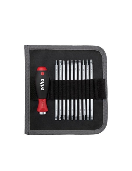 Wiha Jeu de tournevis avec lames interchangeables SYSTEM 6 mélangé 11 pcs (03591)