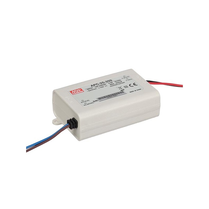LED-DRIVER MET CONSTANTE STROOM - 1 UITGANG - 350 mA - 25 W