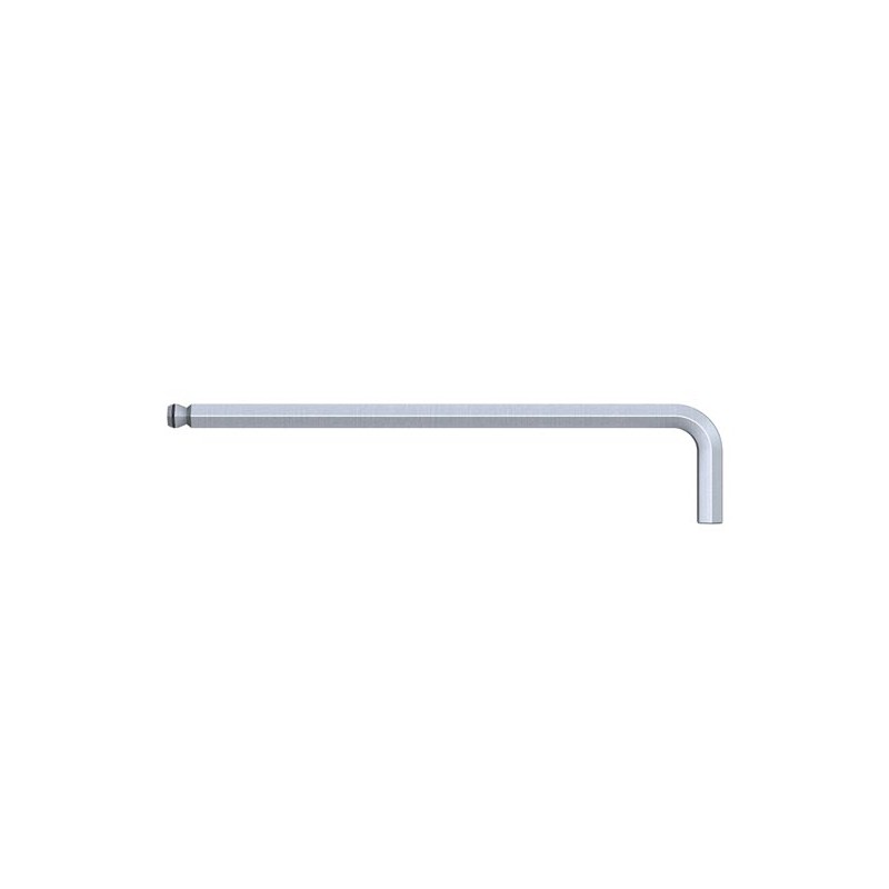 Wiha Stiftschlüssel Sechskant-Kugelkopf MagicRing® mattverchromt (20549) 3 x 128 mm, 23 mm