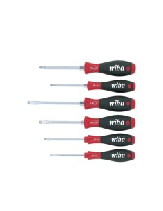 Wiha Schraubendreher Set SoftFinish® Schlitz, Phillips...
