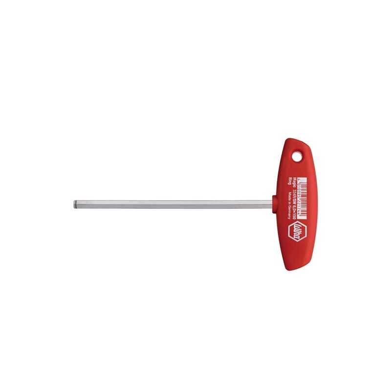 Wiha Stiftschlüssel mit Quergriff Sechskant MagicRing® glanzvernickelt (21960) 8 x 200 mm
