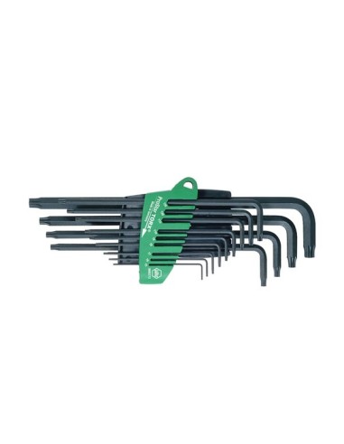 Wiha Stiftschlüssel Set im ProStar Halter TORX® 13-tlg. schwarzoxidiert (24312)