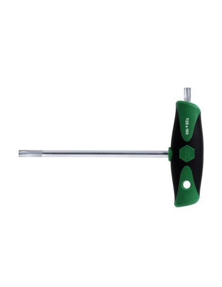 Wiha Stiftschlüssel mit Quergriff ComfortGrip TORX® mit Seitenabtrieb mattverchromt (26177) T30 x 150 mm