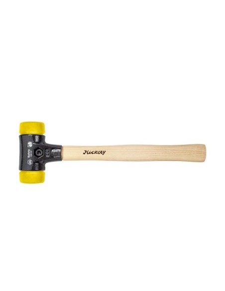 Wiha Schonhammer Safety mittelhart/mittelhart mit Hickory-Holzstiel, Rund-Schlagkopf (26640) 30 mm