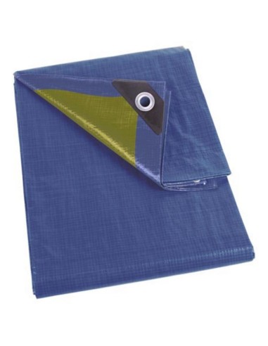 Abdeckplane - Blau/Khaki - Strapazierfähig - 2 x 2 m