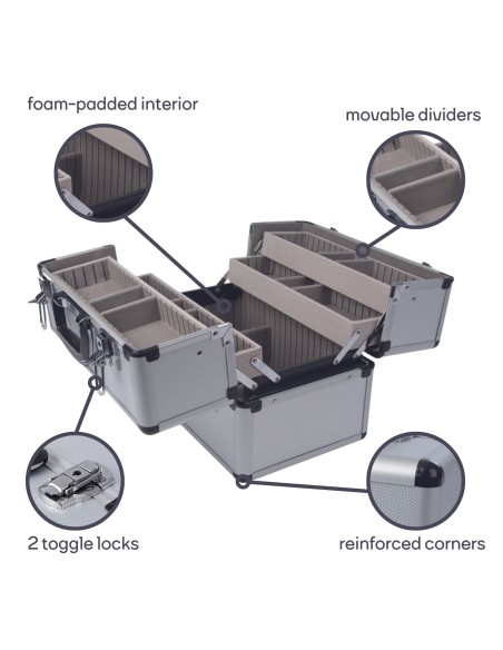 ALUMINIUM TOOL CASE - 360 x 220 x 250 mm