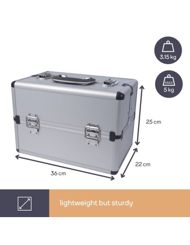 ALUMINIUM TOOL CASE - 360 x 220 x 250 mm