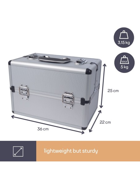 ALUMINIUM TOOL CASE - 360 x 220 x 250 mm
