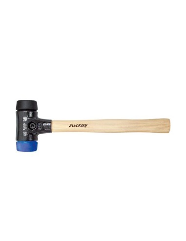 Wiha Soft-faced hammer Safety soft/medium soft with hickory wooden handle, round hammer face (26649) 30 mm