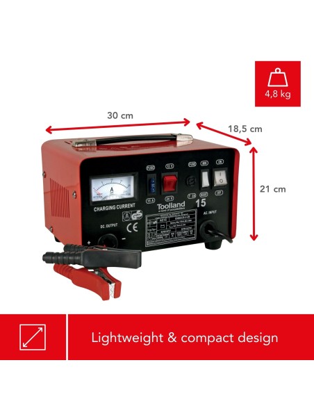 CHARGER FOR 12/24 V LEAD-ACID BATTERIES WITH BOOST FUNCTION - 9 A