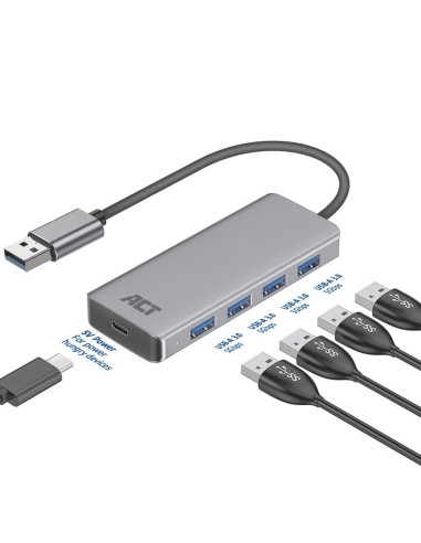 USB 3.1 hub met 4 poorten en externe...
