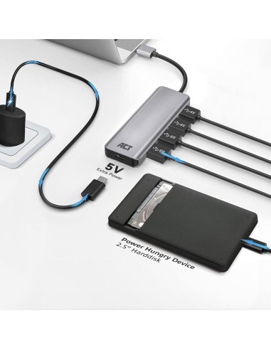 USB 3.1 4-Port hub with exernal power adaptor