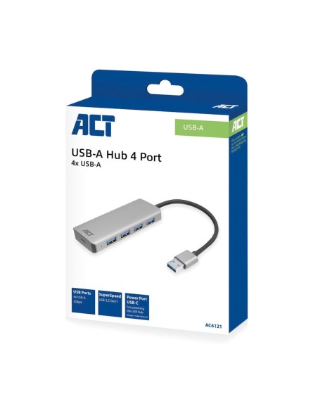 Hub USB 3.1 à 4 ports avec adaptateur d'alimentation externe