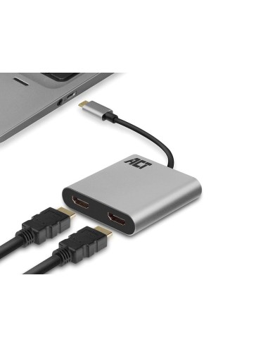 USB-C zu HDMI Adapter für 2 Monitore, MST