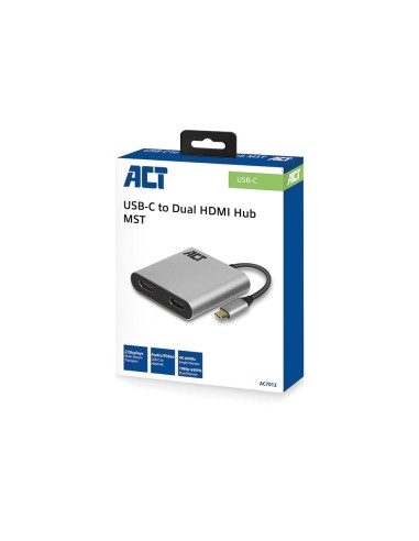 Adaptateur USB-C vers HDMI pour 2 moniteurs, MST