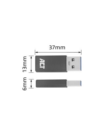 USB-A mannelijke naar USB-C vrouwelijke adapter