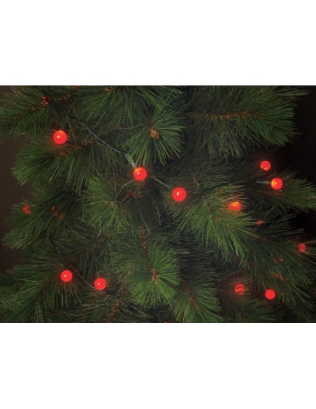 Cherry Light LED - 12 m - 120 rote Lampen - grünes Kabel - 24 V