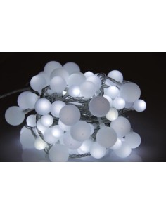 Decolight LED - 6 m - 90 weiße Kugeln - transparenter...