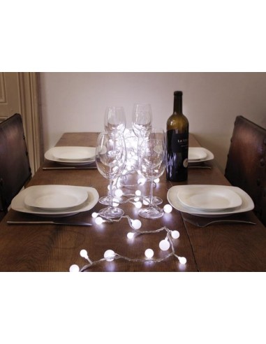 Decolight LED - 6 m - 90 white baubles -...