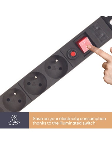 8-FACH-STECKDOSENLEISTE - STECKER-TYP E...