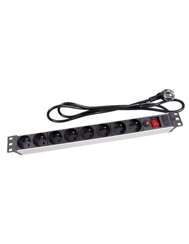 8-VOUDIGE STEKKERDOOS - PENAARDE - VOOR 19" RACK