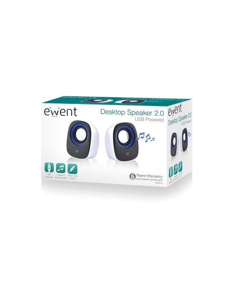 Eminent 2.0 Stereo speaker set for PC and laptop, USB-powered