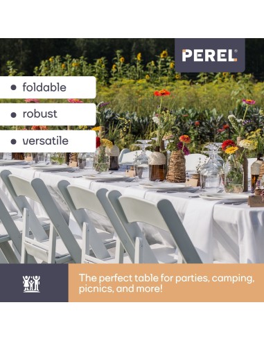 FOLD-IN-HALF TABLE - RATTAN PATTERN - 180 x 75...