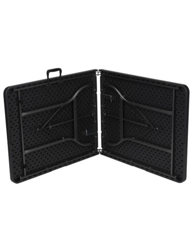 KLAPPTISCH - IN RATTAN-OPTIK - 180 x 75 x 74 cm