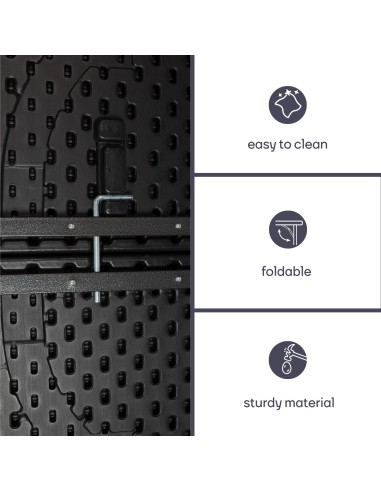 FOLD-IN-HALF TABLE - WOOD PATTERN - 180 x 75 x...