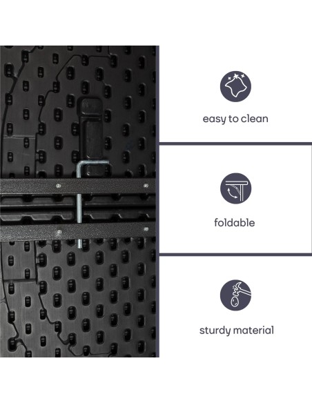 KLAPPTISCH - IN HOLZ-OPTIK - 180 x 75 x 74 cm