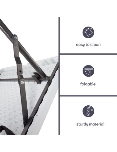 FOLD-IN-HALF TABLE - 180 x 70 x 74 cm